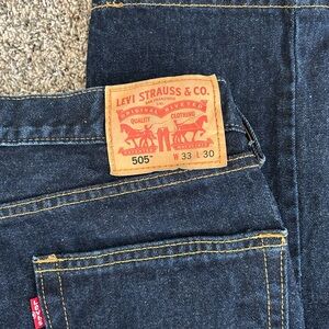 Levi's Men's Dark Blue Straight Jeans